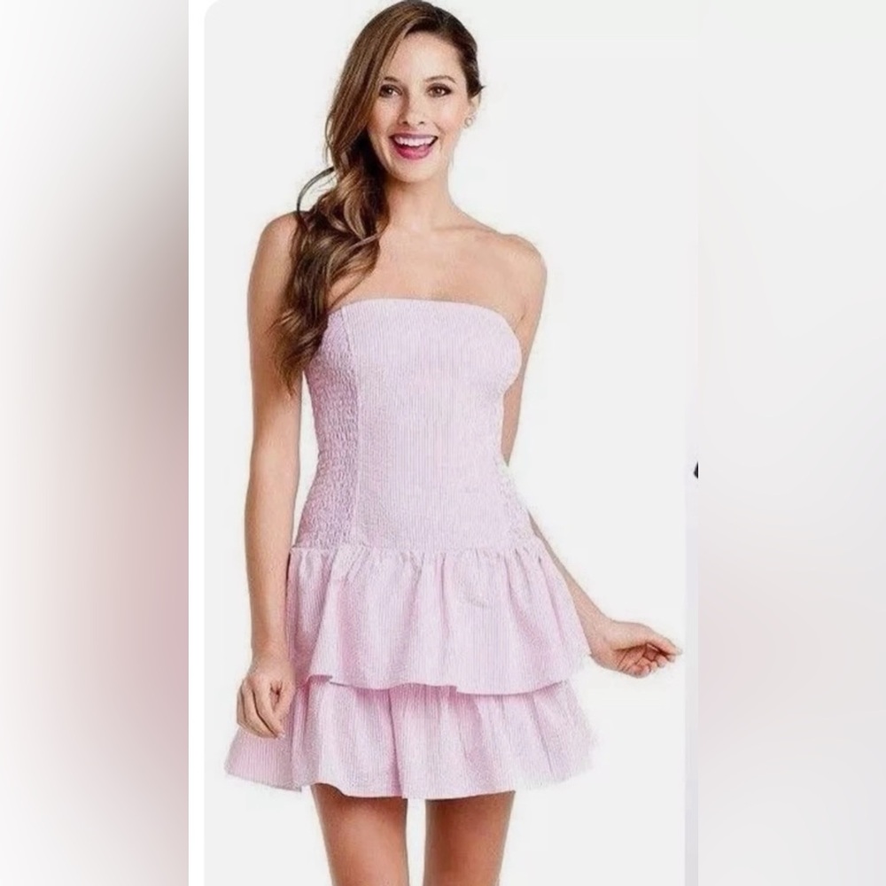 Lilly Pulitzer Hotty Pink Seersucker Dress